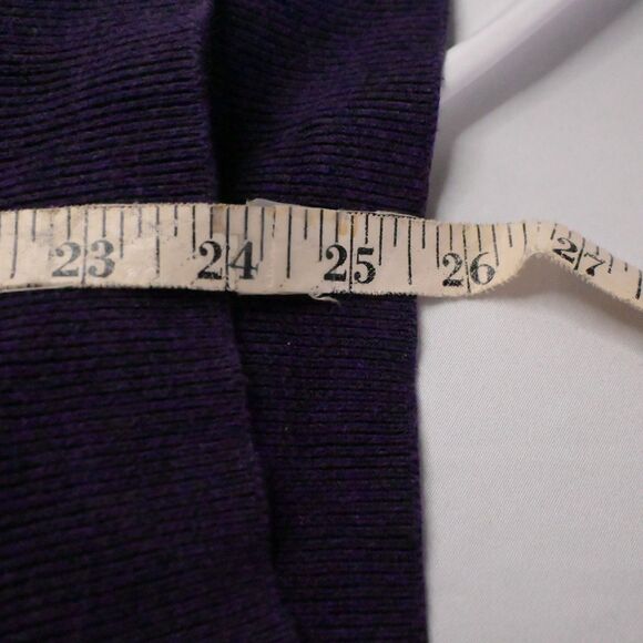 Jos A Bank Traveler Mens Large Purple Pima Cotton 1/4 Zip Sweater Mock Neck - Picture 6 of 6